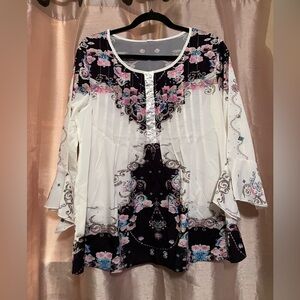 Floral Print Women's Top